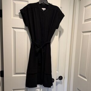 Calvin Klein Elegant Black Midi Dress
